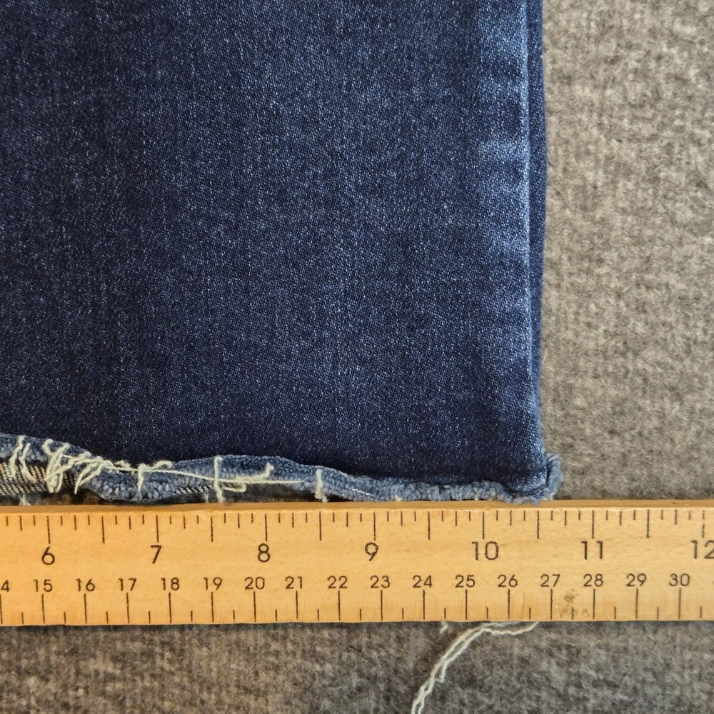 Women's‎ KanCan High Rise Holly Flare Jeans Raw Hem Sz 13/30 Meas. 30x31 - Picture 10 of 12